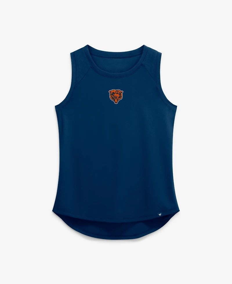 Fanatics Women's Chicago Bears Scoop Neck Draped Mesh Back Tank Top