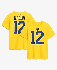 Nike Men's Los Angeles Rams Puka Nacua Classic Sol Name & Number T-Shirt