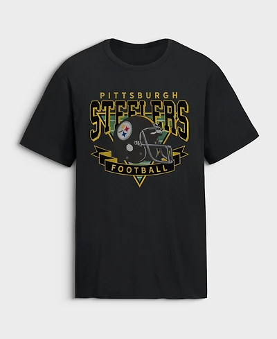 Fanatics Men's Pittsburgh Steelers Old Fashion Rushing Legacy Cotton T-Shirt