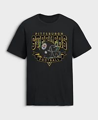 Fanatics Men's Pittsburgh Steelers Old Fashion Rushing Legacy Cotton T-Shirt