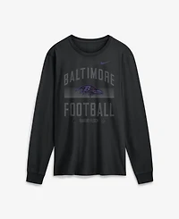 Nike Men's Baltimore Ravens Always Prepared Essential Long-Sleeve Graphic T-Shirt