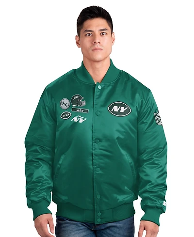 Starter Men's New York Jets Varsity Full-snap Satin-Lined Jacket, Created for Macy's