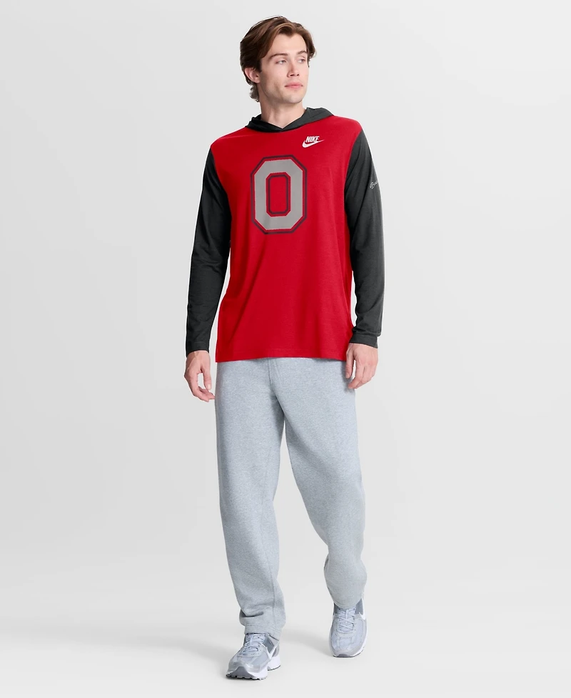 Nike Men's Ohio State Buckeyes Campus Legacy Tri-Blend Hoodie
