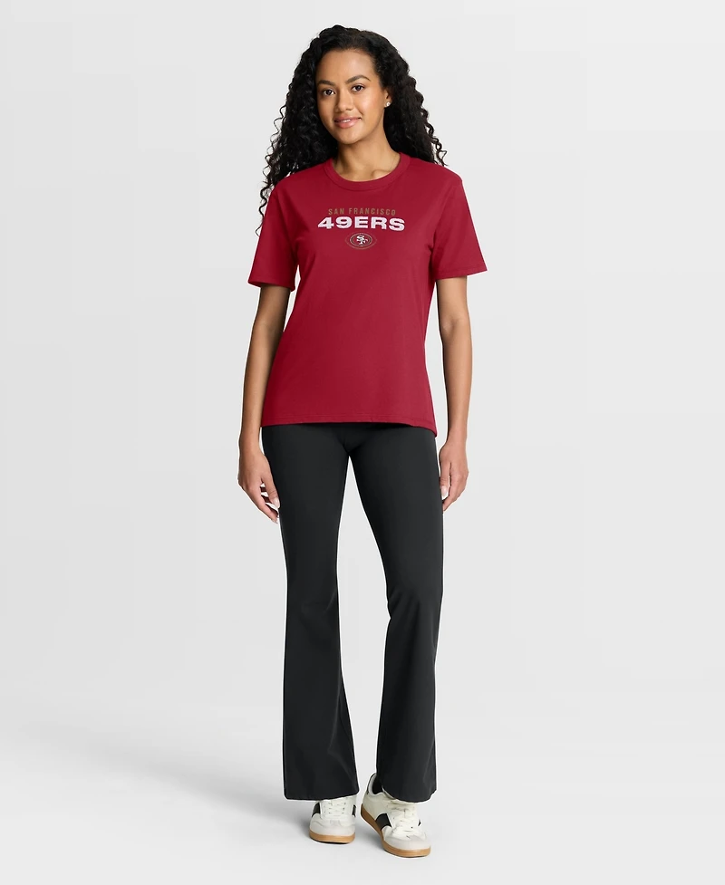 Fanatics Women's San Francisco 49ers Fade Legacy Relaxed-Fit T-Shirt