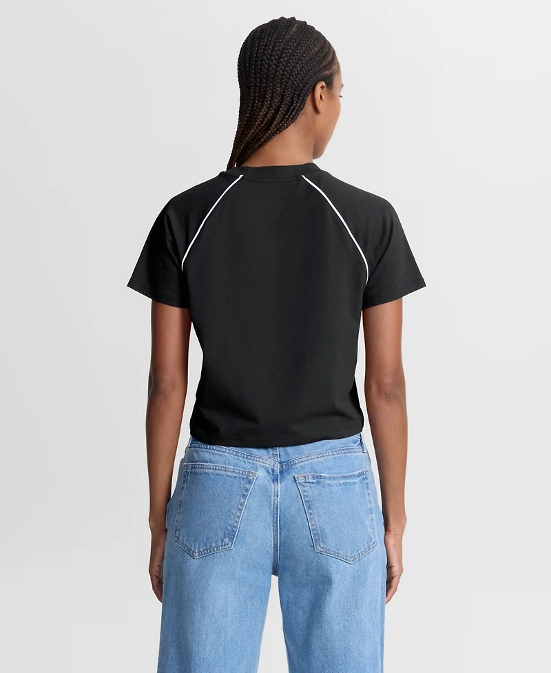 Fanatics Women's Pittsburgh Steelers Offensive Scheme Raglan Cropped Top