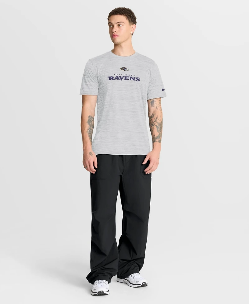 Nike Men's Baltimore Ravens Velocity Dri-fit Crewneck T-Shirt