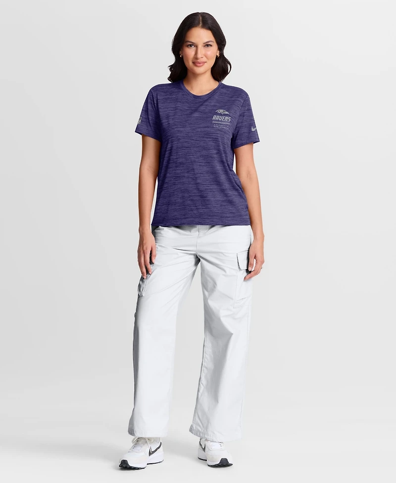 Nike Women's Baltimore Ravens Sideline Velocity Dri-fit T-Shirt