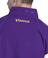 Starter Men's Minnesota Vikings The Gust Full-Zip Color-Block Hooded Jacket