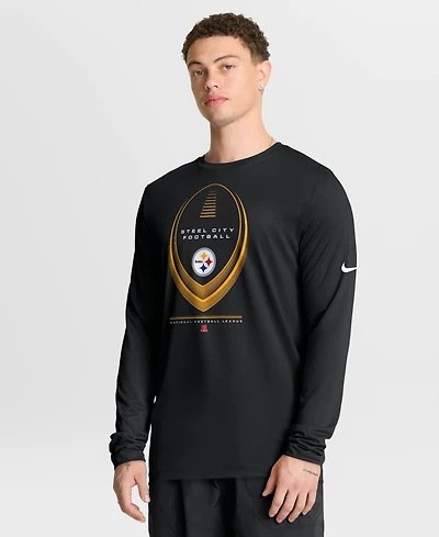 Nike Men's Pittsburgh Steelers Legend Icon Long Sleeve Dri-fit T-Shirt