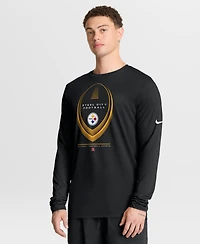 Nike Men's Pittsburgh Steelers Legend Icon Long Sleeve Dri-fit T-Shirt