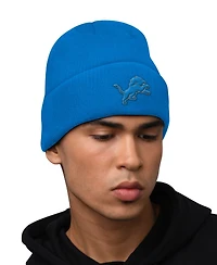 Starter Men's Detroit Lions Graphic Fleece-Lined Hoodie and Cuffed Knit Hat, 2-Piece Set