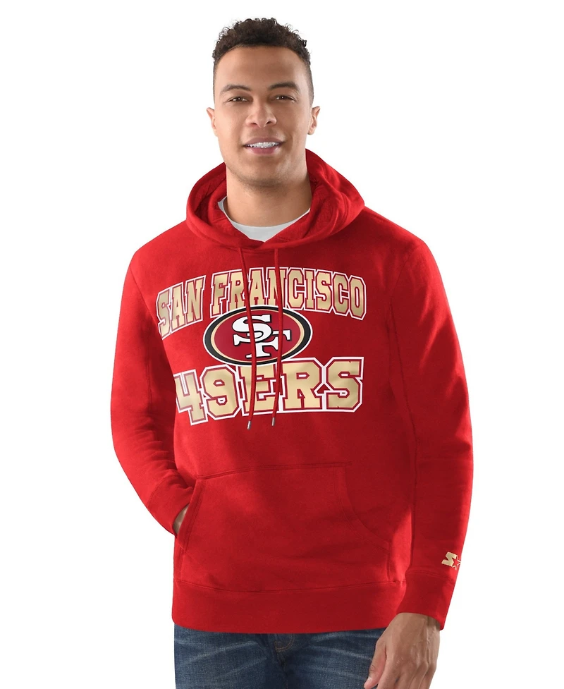 Starter Men's San Francisco 49ers Graphic Classic-Fit Hoodie and Cuffed Knit Hat, 2-Piece Set