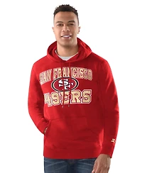 Starter Men's San Francisco 49ers Graphic Classic-Fit Hoodie and Cuffed Knit Hat, 2-Piece Set