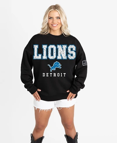 Gameday Couture Women's Detroit Lions Oversized Fleece Sweatshirt