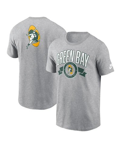 Nike Men's Green Bay Packers Rewind Front and Back Hit Essential Vintage T-Shirt