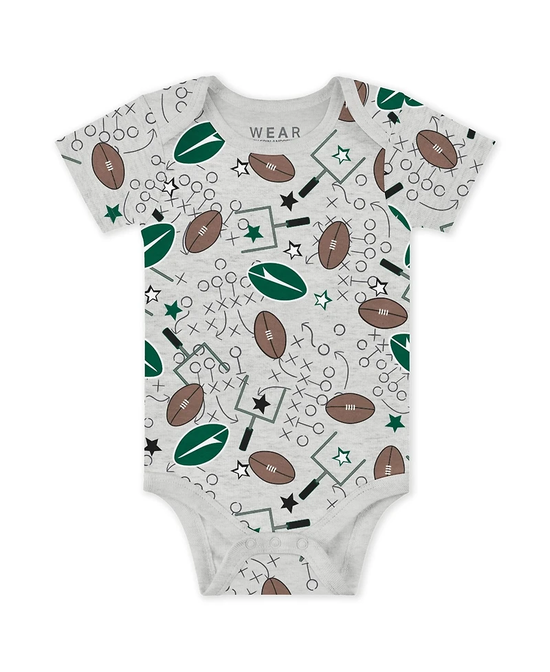 Wear by Erin Andrews Baby Boys and Girls 3-Piece New York Jets Turn Me Around Bodysuits Pants Set