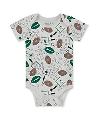Wear by Erin Andrews Baby Boys and Girls 3-Piece New York Jets Turn Me Around Bodysuits Pants Set