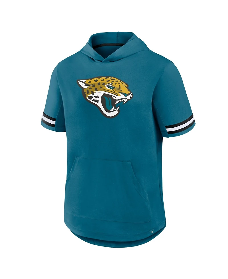 Fanatics Men's Jacksonville Jaguars Optimal Play Short-Sleeve Hooded Pullover Hoodie
