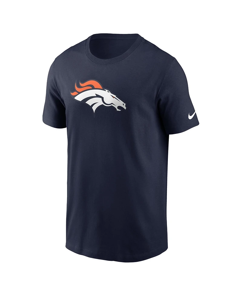 Nike Men's Denver Broncos Logo Essential Screen-Print Crew Neck T-Shirt