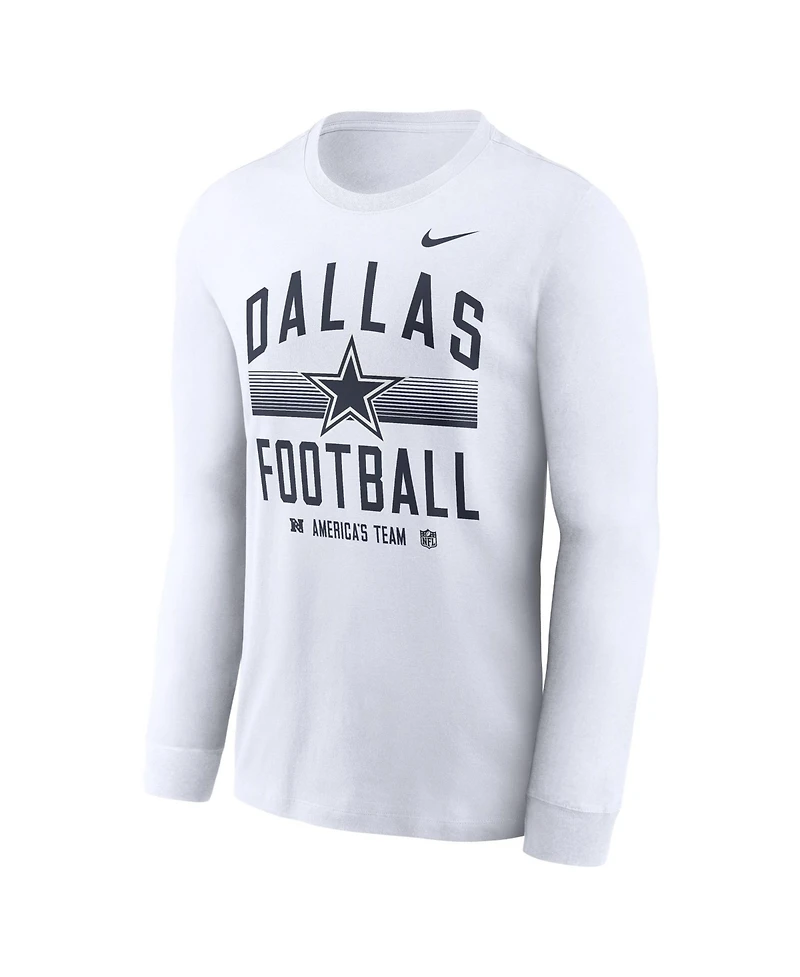 Nike Men's Dallas Cowboys America's Team Essential Long-Sleeve Cotton T-Shirt