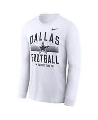 Nike Men's Dallas Cowboys America's Team Essential Long-Sleeve Cotton T-Shirt