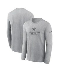 Nike Men's Dallas Cowboys Sideline Bold Arch Star Dri-fit Long-Sleeve T-Shirt