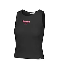'47 Brand Women's Tampa Bay Buccaneers Sleeveless Ribbed Cropped Cotton-Blend Tank Top
