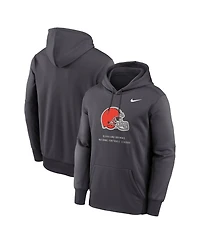 Nike Men's Cleveland Browns Toss Sweep Long Sleeve Hoodie