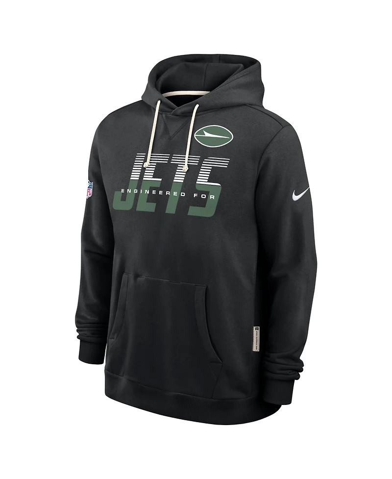 Nike Men's New York Jets Sideline Standard Issue Top Prospect Long-Sleeve Fleece Hoodie