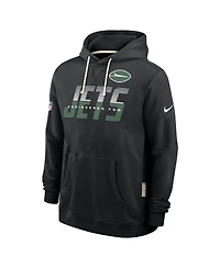 Nike Men's New York Jets Sideline Standard Issue Top Prospect Long-Sleeve Fleece Hoodie