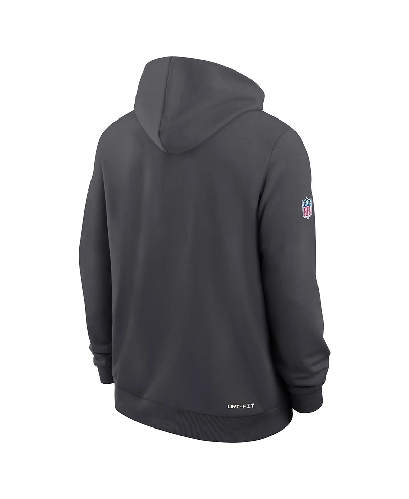 Nike Men's Chicago Bears Sideline Standard Issue Fleece Relaxed-Fit Hoodie