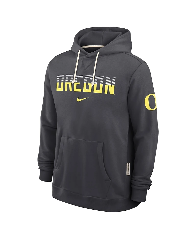 Nike Men's Oregon Ducks 2026 Sideline Standard Issue Hooded Fleece Hoodie