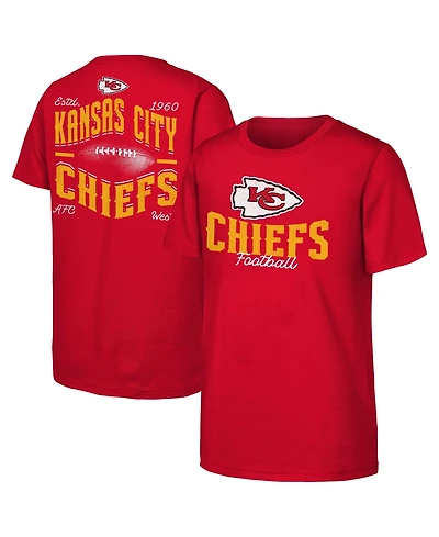 Outerstuff Boys' and Girls' Kansas City Chiefs Top Pick Screen Print Graphics T-Shirt