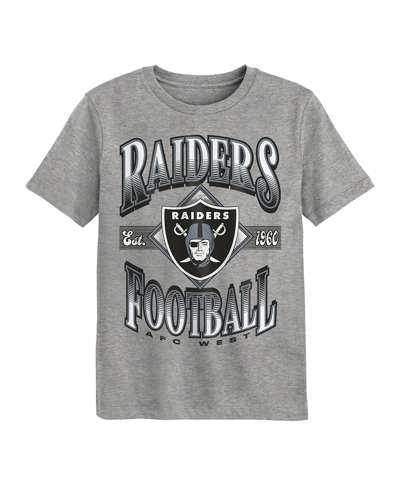 Outerstuff Boys' and Girls' 2T-5T Las Vegas Raiders Of Days Past Retro Graphic T-Shirt