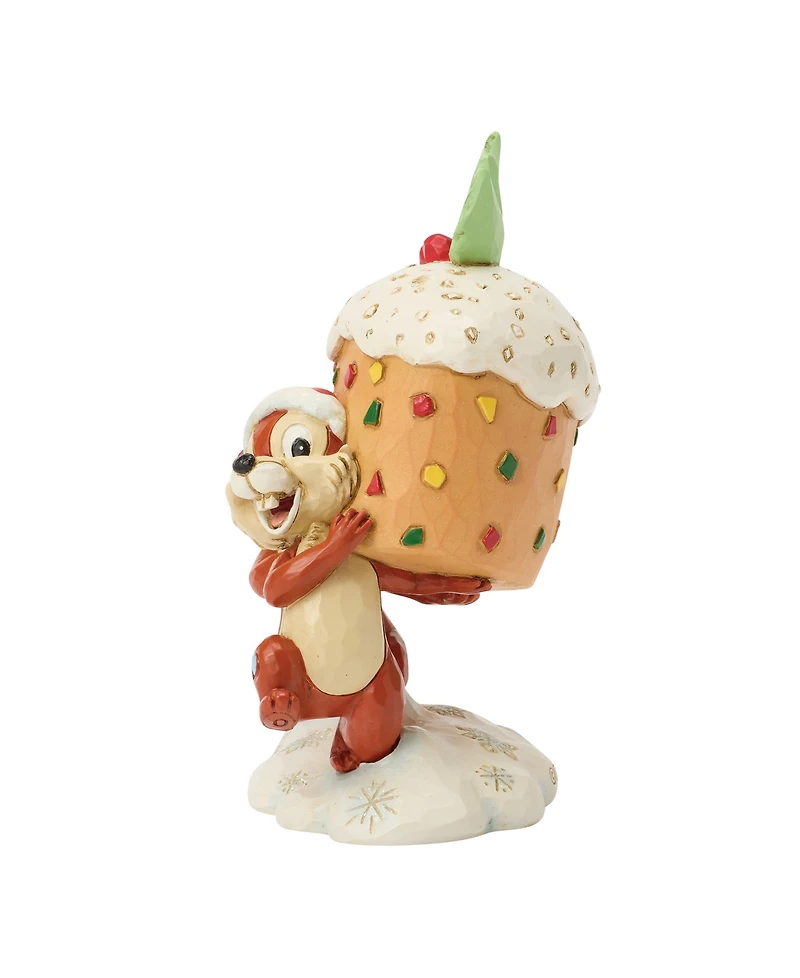 Jim Shore Disney Traditions Chip & Dale Fruit Cake Figurine
