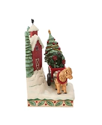 Jim Shore Heartwood Creek Highland Glen Barn Diorama Figurine