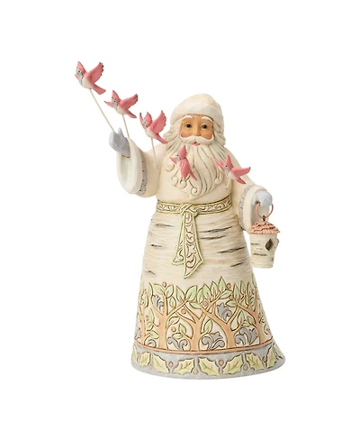 Jim Shore Heartwood Creek Santa with Cardinal Figurine