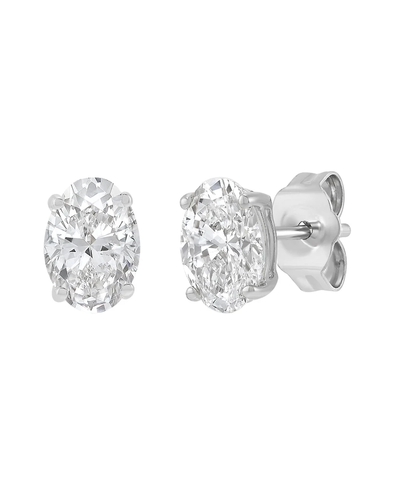Macy's Igi Certified Lab-Grown Diamond Stud Earrings (1 ct. t.w.) in 14k White Gold