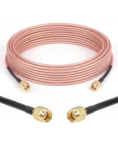 Lofree RG316 50 Ohm Sma Male to Sma Male Flexible Coaxial Antenna Extension Cable Compatible with Sma Female Adapters or Sma Devices