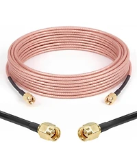 Lofree RG316 50 Ohm Sma Male to Sma Male Flexible Coaxial Antenna Extension Cable Compatible with Sma Female Adapters or Sma Devices