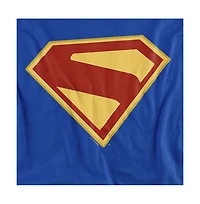 Superman Men's 2025 Logo Graphic Long-Sleeve Cotton Sweatshirt