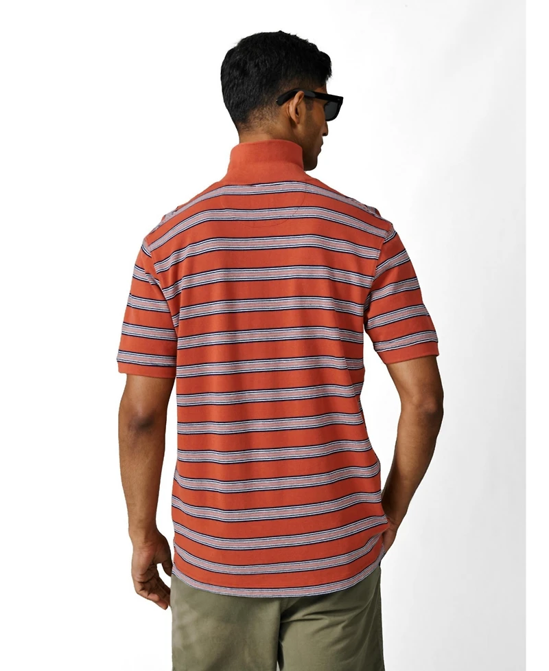 Aubin Men's Blair Pique Stripe Polo Shirt