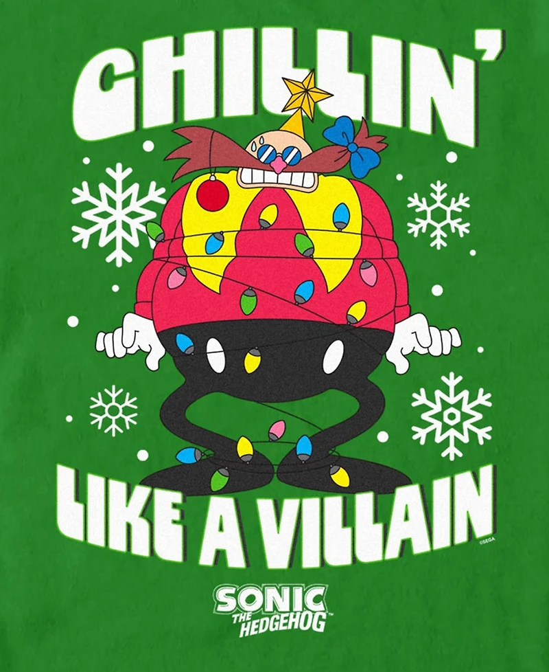 Fifth Sun Men's Naughty Egg Sonic the Hedgehog Graphic T-Shirt
