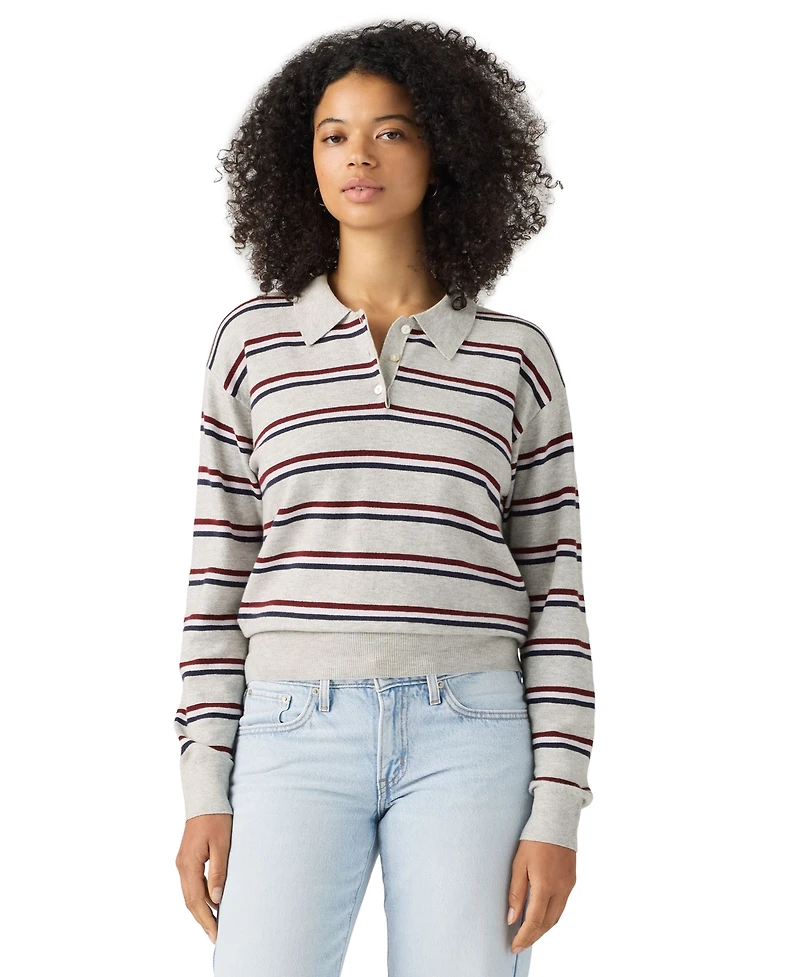 Levi's Women's Long-Sleeve Polo Sweater