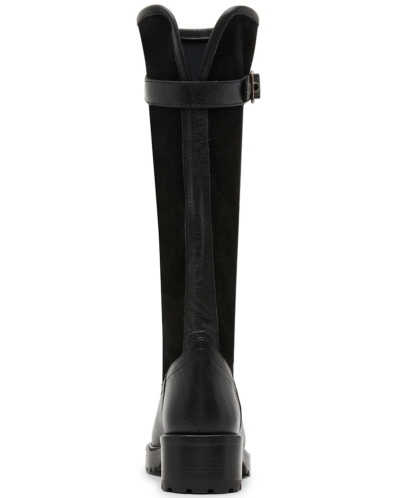 Steve Madden Women's Ramble Wide-Calf Lug Sole Riding Boots