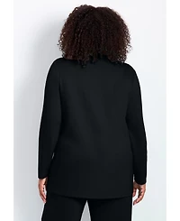 Avenue Plus Seamed Mock Neck Women's Tunic