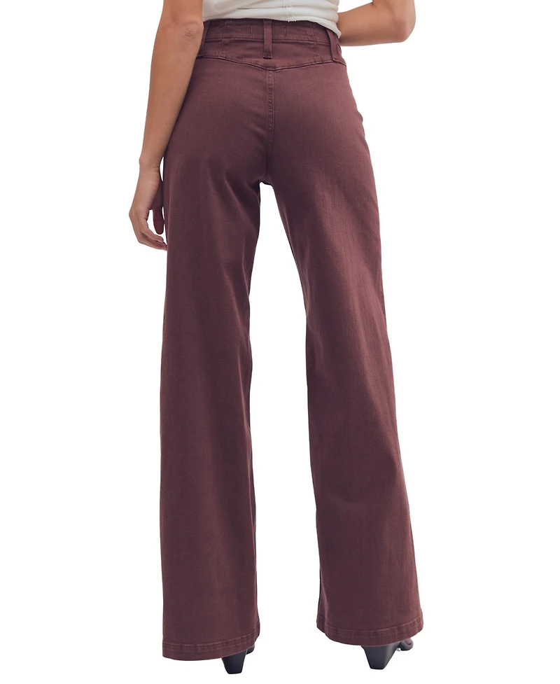 Free People Women's Libre Corduroy High-Rise Wide-Leg Pants