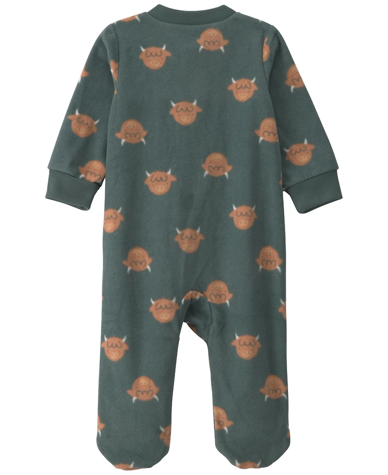 Carter's Baby Boys' 2-way Zip Footed Fleece Sleep & Play Pajamas