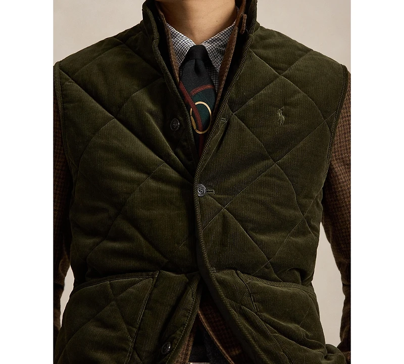 Polo Ralph Lauren Men's Hurston Quilted Corduroy Lined Vest