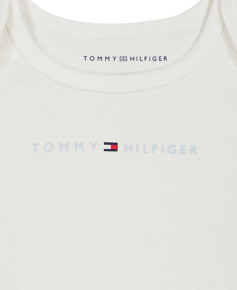 Tommy Hilfiger Baby Boys' Long Sleeve Quilted Jacket, Bodysuit, and Joggers, 3-Piece Set